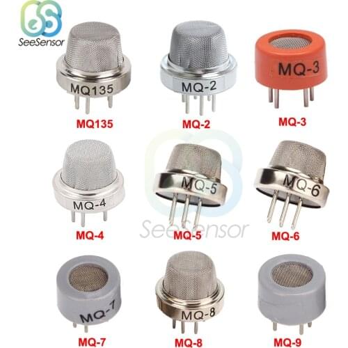 MQ Series Sensor MQ-2 MQ-3 MQ-4 MQ-5 MQ-6 MQ-7 MQ-8 MQ-9 MQ135 Detection Smoke Methane Liquefied Gas Sensor Module for Arduino