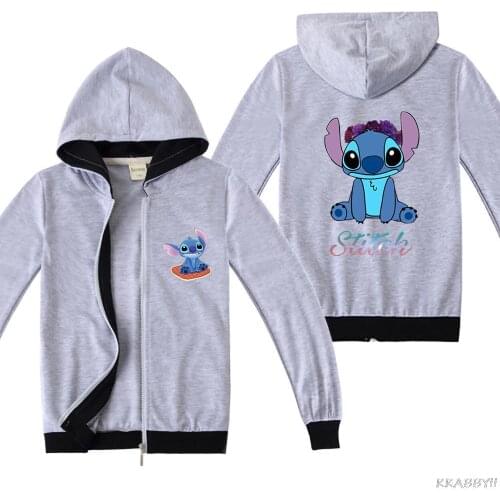 Disney Stitch Boys Hoodies Cartoon Sweatshirt For Girls Boys Printing Kid Clothes Toddler Girls Sweatshirt Children Clothing
