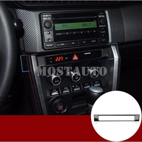 For Toyota 86 GT86 Scion FR-S Carbon Fiber Console Control Frame Cover 2012-2018 1pcs Car Accessories Interior Car Decor