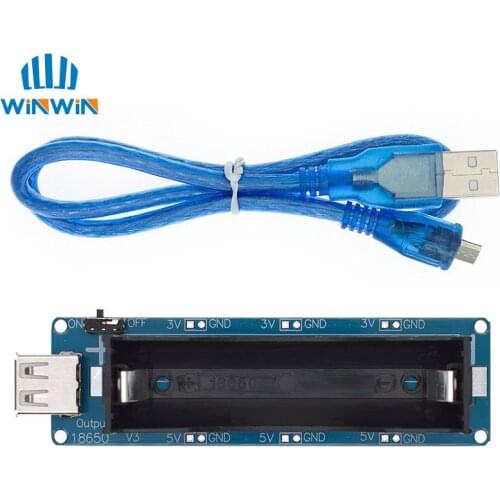 ESP32 ESP32S For Wemos For Raspberry Pi 18650 Battery Charge Shield Board V3 Micro USB Port Type-A USB 0.5A For Arduino Charge