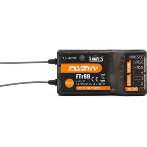Flysky FTr8B dual-antenna dual-receiving 3 generation system receiver for fixed wing drone engine vehicles