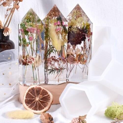 Crystal Point Tower Epoxy Resin Mold Aromatherapy Plaster Candle Silicone Mould DIY Crafts Jewelry Home Decoration Mold
