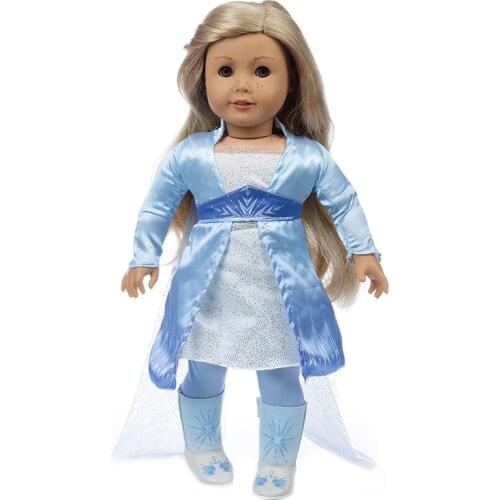 Princess Aisha Suit Fit 18-Inch American Dolls And 43cm Baby doll Clothes Accessories,Gifts