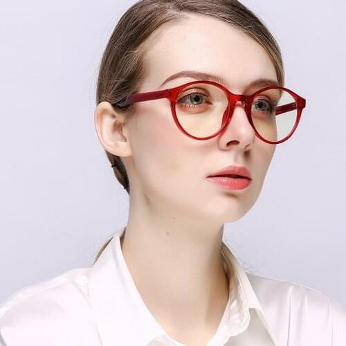 BANSTONE Computer Glasses Cool Fashion Metal Clear Lens Eyeglasses Black Female Anti Blue Ray Glasses Women Anti Blue Light