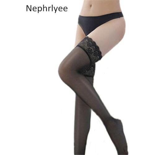 New Sexy Black White Lace Long Socks Women Over Knee Thigh High Over The Knee Stockings Ladies Girls Knee Socks