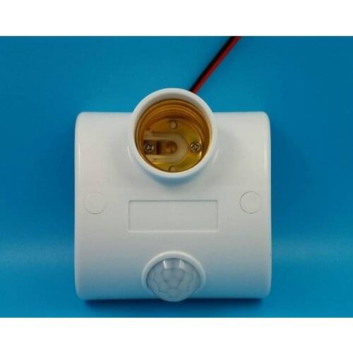 Lamp Base E27 Standard AC 170-250V Lamp Bulb Base Infrared IR Sensor Automatic Wall Light Holder Socket PIR Motion Detector
