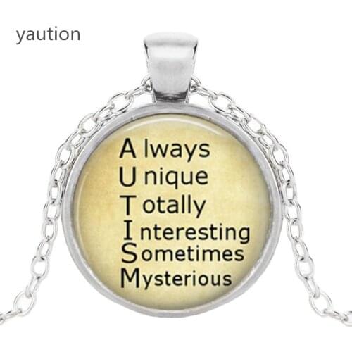 Autism Definition Necklace Autism Awareness Necklace Autistic Necklace Humans Full of Life and Love Jewelry Necklace