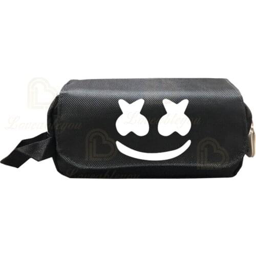 Fortnites Music DJ Student Pencil Pouch Print Pencil Case Kawaii Bag Student Pen Case Canvas School Supplies