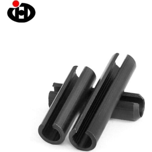 JINGHONG Black 100PCS 65MN DIN1481,GB879,ISO8752 Slotted Spring Pins M5*6-50