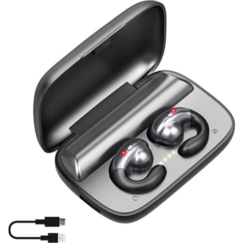 S19 Mini Sport HD Call Headphone TWS 5.0 Earphone Wireless Bluetooth F9 Headset Hanging Ear Bone Conduction Biaural Earphone