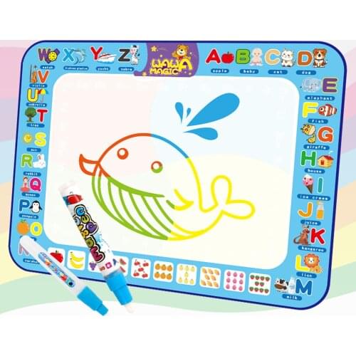 Super Large Kids Water Canvas Drawing Mat Coloring Doodle Tool Painting Writing Board Anti-dirty Toys for Child