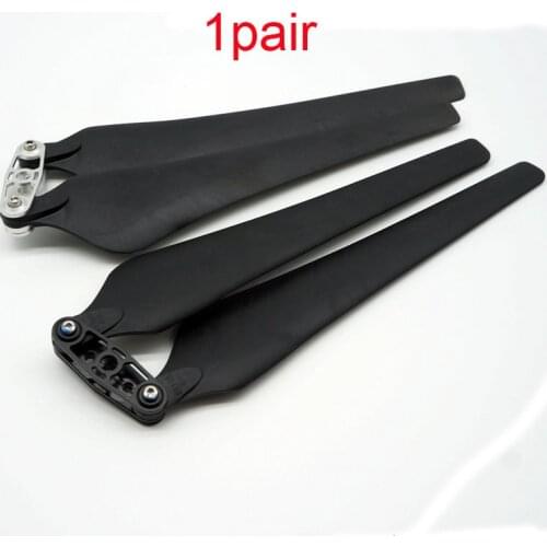 1Pair 1760 Carbon Plastic Composite Folding Propeller 17 Inch Paddle CW CCW Props for RC E1200 UAV Drone Quadcopter DIY Parts