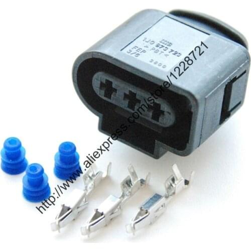 10Sets/lot 3Pin STECKER Connector Camshaft Cam Position Sensor Pigtail Plug 1J0973723 1J0 973 723 for 99-05VW Jetta Golf Beetle