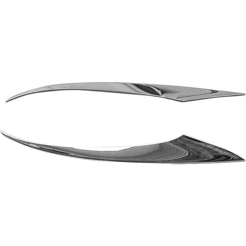 2Pcs ABS Chrome Front Plated Headlight Cover Head Light Lamp Eyelid Eyebrow Trim for Mazda CX-5 CX5 2013-2016