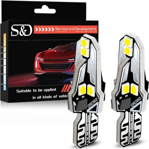 2PCS T10 T15 LED Bulb Canbus Car Tail Brake Light 912 W5W LED Backup Light Lamp 906 W16W LED Signal Reverse Light