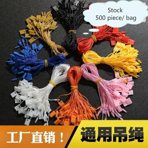 500piece colorful clothing tag cords/string/sling/garment hang tag line/Clothing/luggagecases/bags label rope