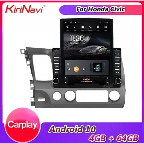 KiriNavi 9.7" Touch Screen Android 10.0 Car Radio Automotivo For Honda Civic Car DVD Multimedia Player Auto GPS Stereo 2004-2009