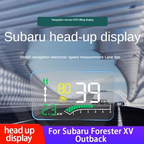 Car Electronic HUD Head-Up Display for Subaru Forester XV 2019 OBD Projector Retrofit Accessories Gead-Up Speedometer Projector