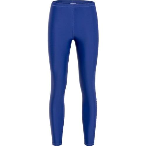 NEW Men Women Blue Rashguard Pants Lycra Quick Dry UPF 50+ Yoga Tight Trousers Men Women Swimming Surfing Diving Fitness