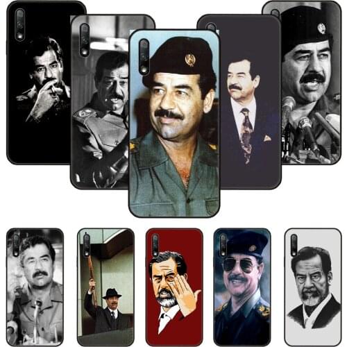 Phone Case For Huawei Honor 9X 10 9 20 8X 8A 8S 7X 7A i A Pro Play Lite Black Cover Waterproof Tpu Saddam Hussein Iraq Arabic