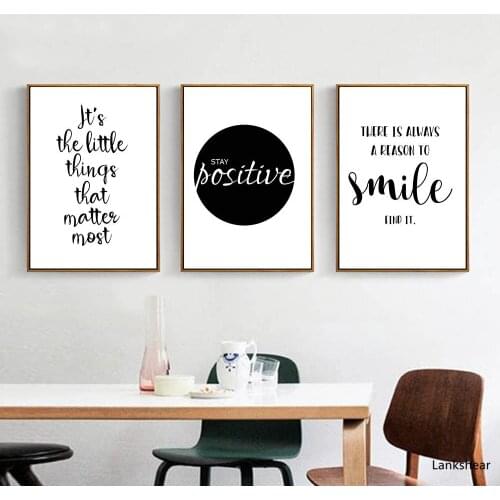 Black White Motivational Life Quote Canvas Art Posters Canvas Prints Nordic Painting Wall Pictures For Living Room Home Decor