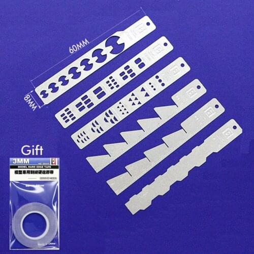Gundam Model Details Decorations Carving Lines Auxiliary Ruler Gift Tape Modeling Hobby Craft Accessory