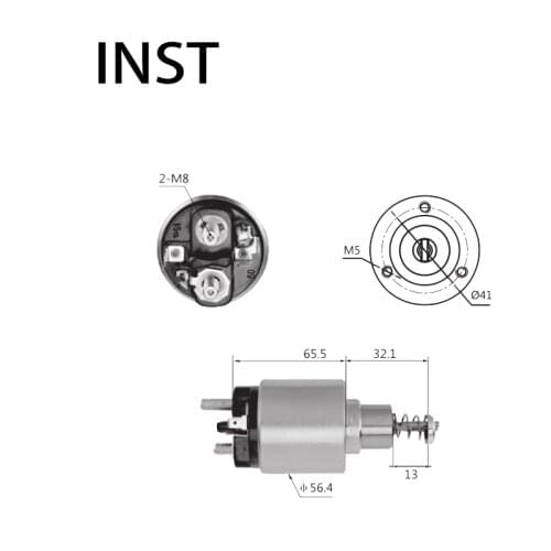 ELECTROMAGNETIC SWTICH SOLENOID FOR 12V 1.7KW 0.331 303.004 0.331 303.009 0.331.303.018 0.331.303.073 576 055911287 068911287A
