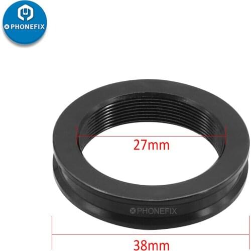 27mm Simul-Focal Trinocular Stereo Microscope Adapter Ring Adapter for Camera Tube Mount Outside DIA 38mm Microscope Accessory