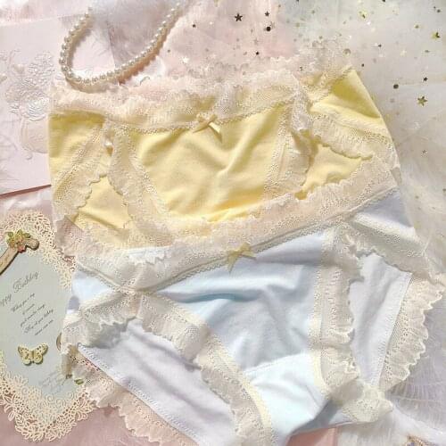 Lace underwear girl non - trace breathable pure color sometimes called tighty whities they comfortable contracted ins in summer