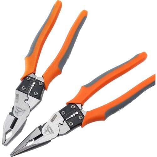 9" Wire Pliers Alloy Steel Cable Cutter Multifunctional Wire Stripper for Electrician Pliers Crimping