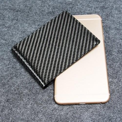 Fashion Mens Bifold RFID Blocking Carbon Fiber Wallet ID Card Holder Purse Case 20CA