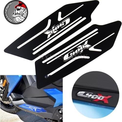 Motorcycle Footboard Steps Motorbike Foot for BMW C400X 2018-2020 C400 C Footrest Pegs Plate Pads
