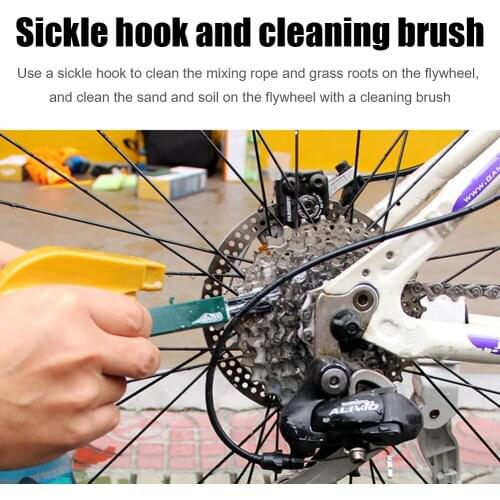 Machine Washer Brushes Kit MTB Bike Bicycle Chain Cleaner Cycling Cleaning Tools Easily Installation Personal Bicycle Parts