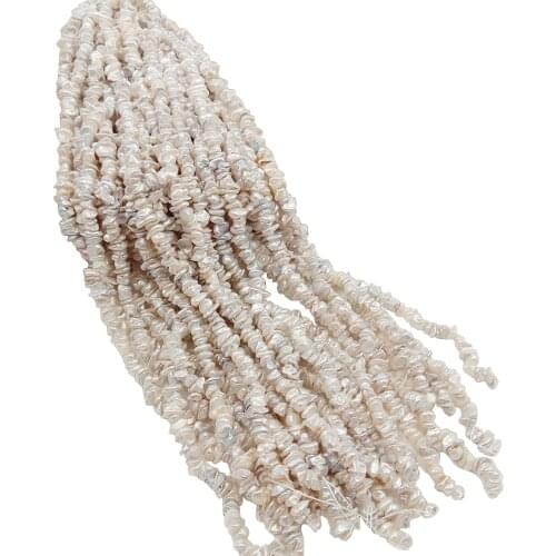 IRREGULAR pearl,100% nature freshwater pearl with special baroque shape-6-9 mm pearl in strand , 35 cm