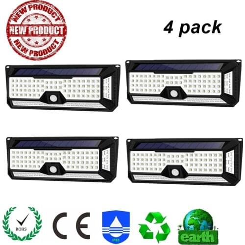 New Led Solar Light 136 LED Garden Solar Light Outdoors Led Para Exterior PIR Motion Sensor Lamp Lampada Solar IP65 Waterproof