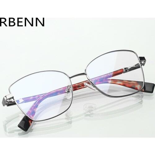 RBENN New Design Anti Blue Light Glasses Women Metal Frame Cat Eye Blue Ray Blocking Computer Gaming Eyeglasses for Female UV400