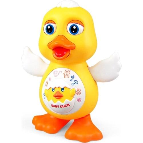 Lovely Electric Dance Duck Doll Children Educational Toy Musical Lighting Interactive Kids Gifts