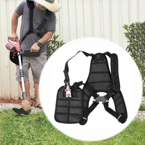 Durable Nylon Double Shoulder Harness Lawn Mower Strap Grass String Trimmer Brush Cutter Harness Belt Garden Power Pruner