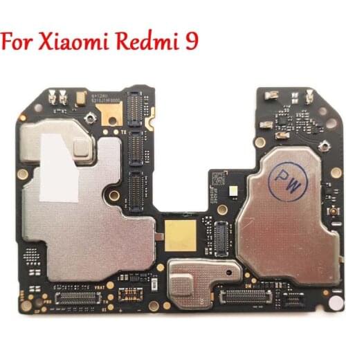 Tested Full Work Original Unlock Motherboard For Xiaomi Redmi 9 Prime Hongmi Circuit Electronic Plate Global Firmware