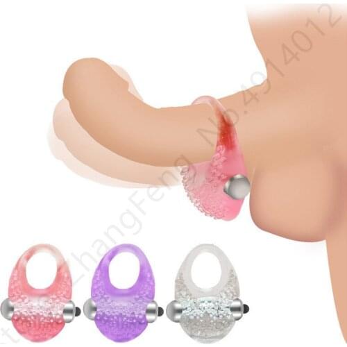 Silicone Penis Ring Bullet Vibrators Delay Ejaculation Scrotum Massage Adult Sex Toys for Men Male Cock Rings Sex Shop Sex Pizda