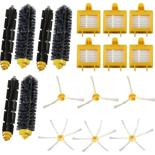 Replacement 18Pcs Sweeper Robot Beater Bristle Brush Filter 6 Armed Side Brush Accessories Set Series for 760 770 780Vac Filters