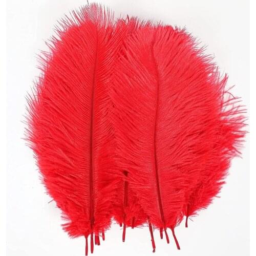 10Pcs/lot Ostrich Feathers DIY Jewelry Making Wedding Party dress Decoration Plumes needlework accessories pluma Crafts 15-20CM