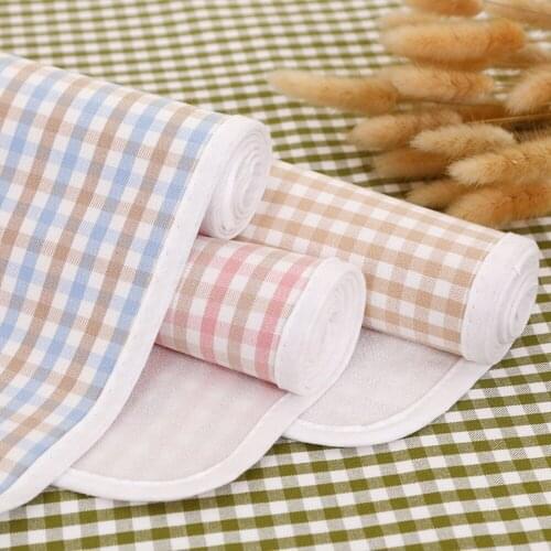 Waterproof Organic Cotton Baby Diapers Changing Portable Sheets Newborn Infant Mattress Pads Yellow 70*90C