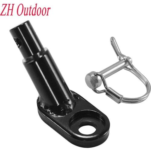 Bicycle Rear Racks Steel Bicycle Trailer Hitch Mount Adapter Replacement Axle Cycling Bike Rear Carrier Mount Bike Accessory