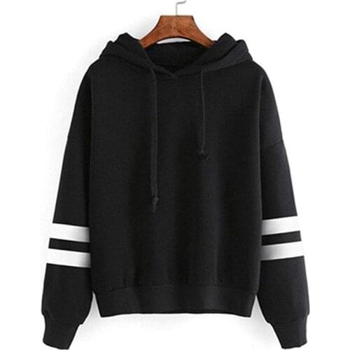 Womens Sexy Fashion Casual Long Sleeve Hoodie Sweatshirt Jumper Hooded Pullover Tops Ladies Top