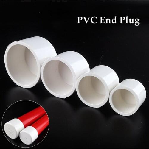 10~50pcs ID 20-50mm PVC End Cap Garden Water Connector Aquarium Tank Fittings PVC Pipe Plug Irrigation System Tupe Joints