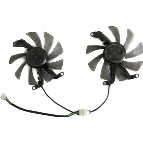2pcs/Set 4Pin Graphics Fan VGA Cooler For KFA2 GTX 1660 GTX1660 Ti RTX 2060 Super Video As Replacement