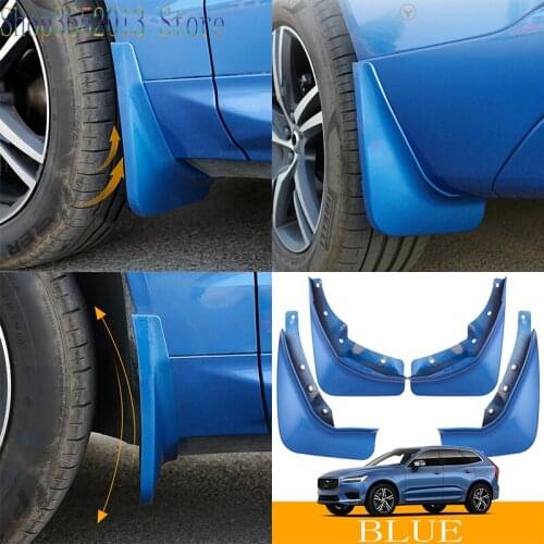 4pcs For Volvo XC60 2018-2019 Splash Guard Mudguard Fenders Mud Flaps Car Styling Accessories