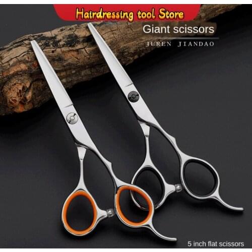 "5inch 440c High-end Hairdressing Scissors Flat Shear Thinning Tooth Shear Set Salon Haircut Hairdressing Tools Japan Model Size