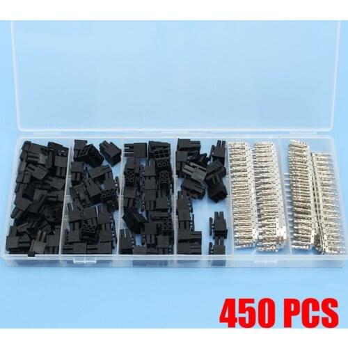50Pcs 5557 8P (6+2)Pin ATX EPS PCI-E Connector With 400 Terminal Crimp Pin Plug Suitable For Wire & Cable Connectors
